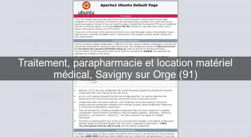 Traitement, parapharmacie et location matériel médical, Savigny sur Orge (91)