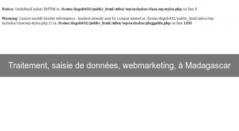 Traitement, saisie de données, webmarketing, à Madagascar Traitement, saisie de données, webmarketing, à Madagascar