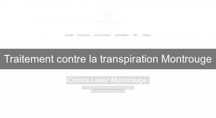 Traitement contre la transpiration Montrouge