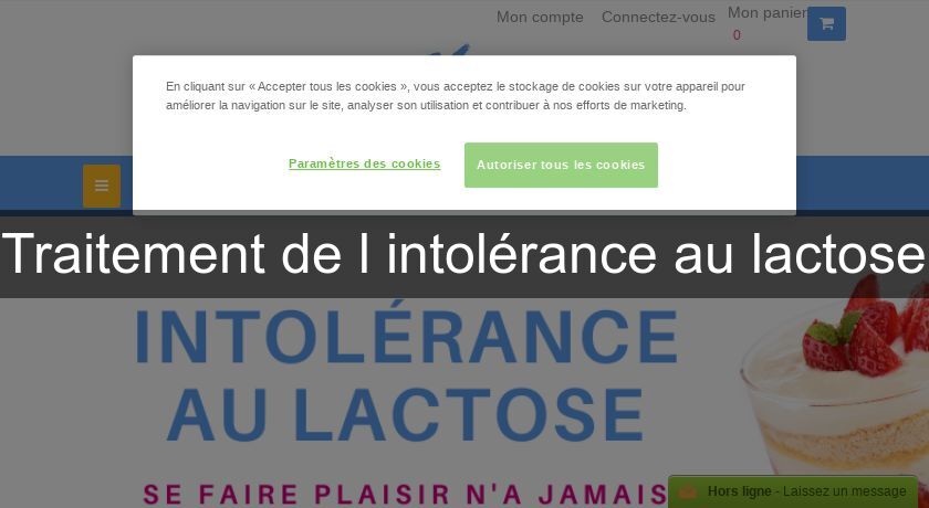 Traitement de l'intolérance au lactose