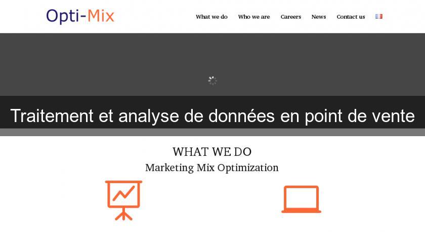 Traitement et analyse de données en point de vente Traitement et analyse de données en point de vente