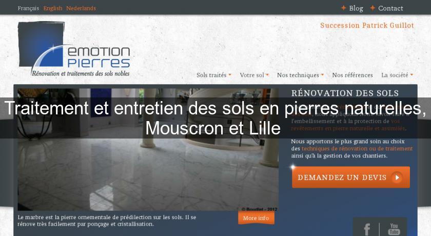Traitement et entretien des sols en pierres naturelles, Mouscron et Lille Traitement et entretien des sols en pierres naturelles, Mouscron et Lille