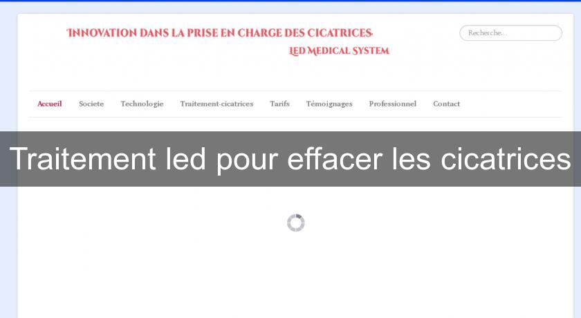 Traitement led pour effacer les cicatrices Traitement led pour effacer les cicatrices