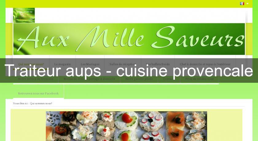 Traiteur aups - cuisine provencale