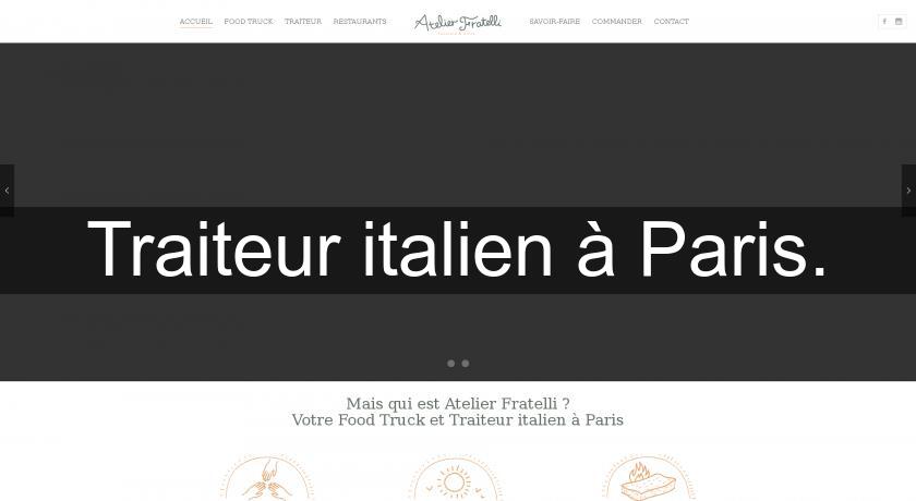 Traiteur italien à Paris. Traiteur italien à Paris.