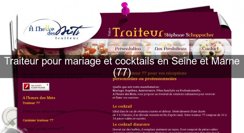 Traiteur pour mariage et cocktails en Seine et Marne (77) Traiteur pour mariage et cocktails en Seine et Marne (77)