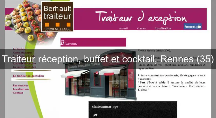 Traiteur réception, buffet et cocktail, Rennes (35)