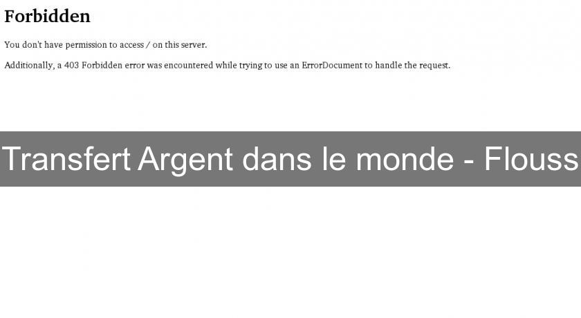 Transfert Argent dans le monde - Flouss