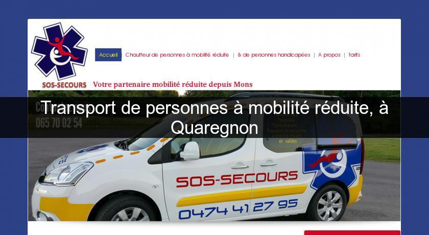 Transport de personnes à mobilité réduite, à Quaregnon Transport de personnes à mobilité réduite, à Quaregnon