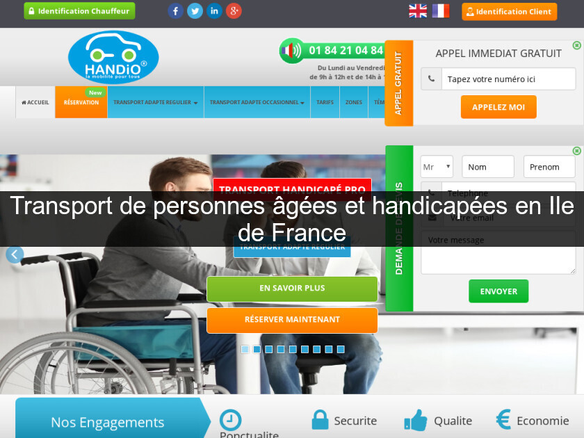 Transport de personnes âgées et handicapées en Ile de France Transport de personnes âgées et handicapées en Ile de France