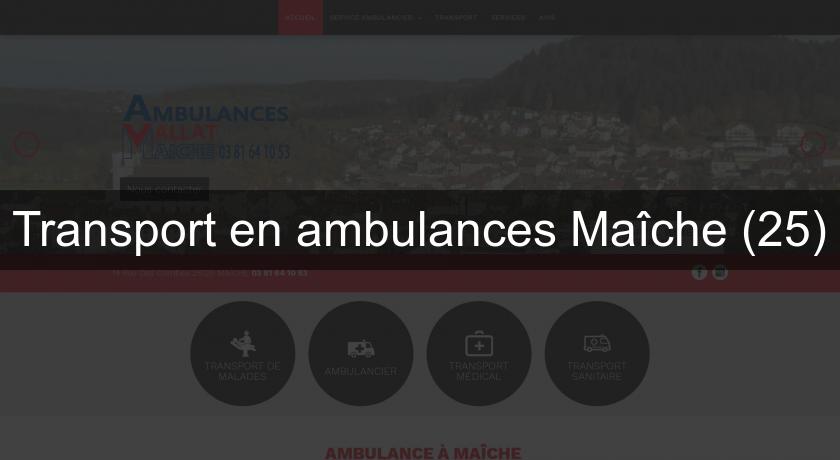 Transport en ambulances Maîche (25)