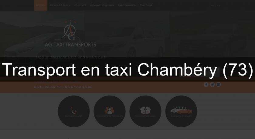 Transport en taxi Chambéry (73)