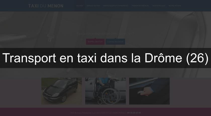 Transport en taxi dans la Drôme (26)