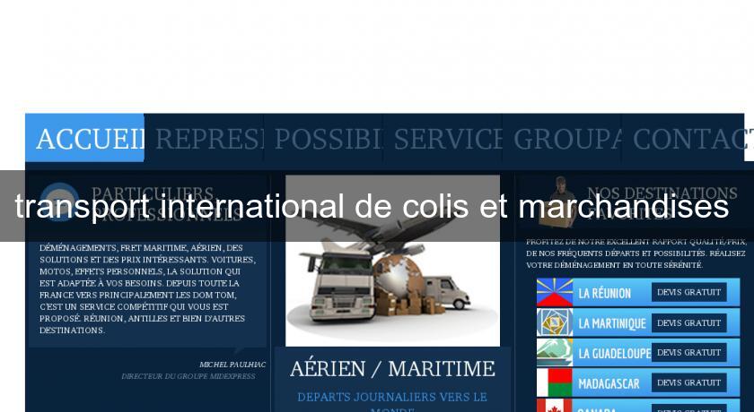 transport international de colis et marchandises 