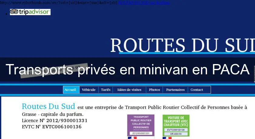 Transports privés en minivan en PACA