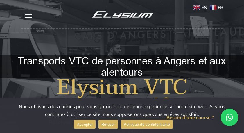 Transports VTC de personnes à Angers et aux alentours