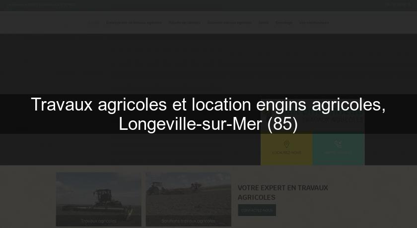 Travaux agricoles et location engins agricoles, Longeville-sur-Mer (85)
