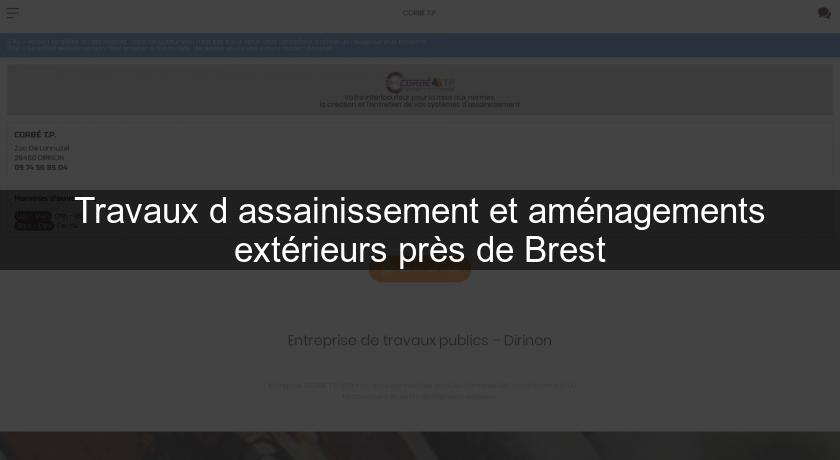 Travaux d'assainissement et aménagements extérieurs près de Brest Travaux d'assainissement et aménagements extérieurs près de Brest
