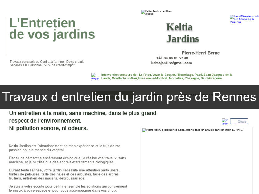Travaux d'entretien du jardin près de Rennes Travaux d'entretien du jardin près de Rennes