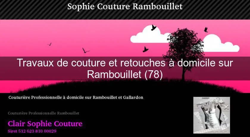 Travaux de couture et retouches à domicile sur Rambouillet (78)