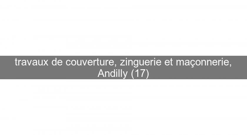 travaux de couverture, zinguerie et maçonnerie, Andilly (17)