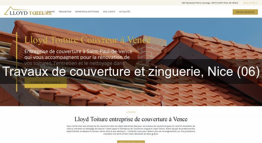 Travaux de couverture et zinguerie, Nice (06) Travaux de couverture et zinguerie, Nice (06)