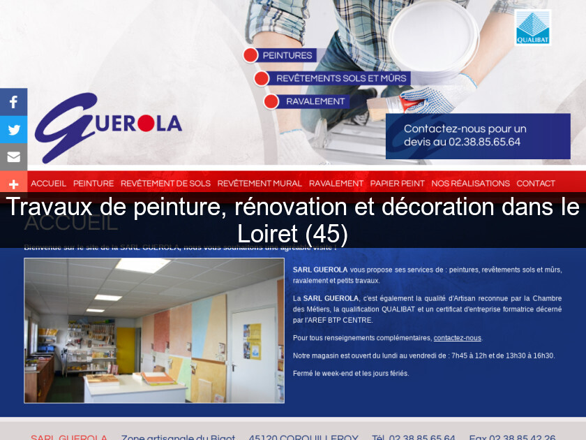 Travaux de peinture, rénovation et décoration dans le Loiret (45) Travaux de peinture, rénovation et décoration dans le Loiret (45)
