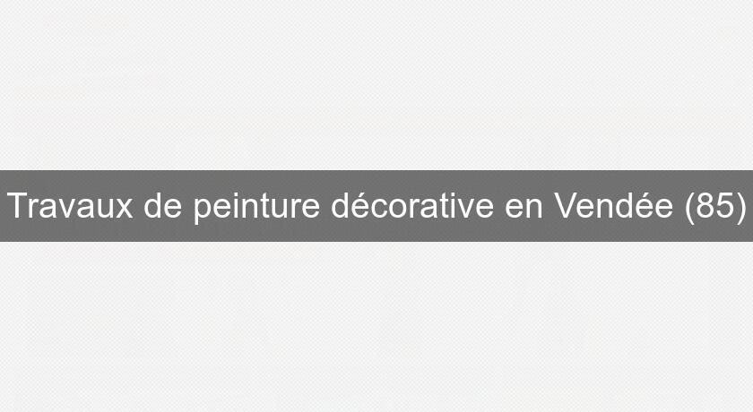 Travaux de peinture décorative en Vendée (85)