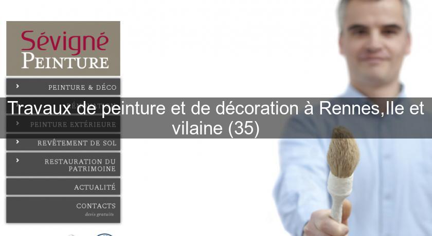 Travaux de peinture et de décoration à Rennes,Ile et vilaine (35)