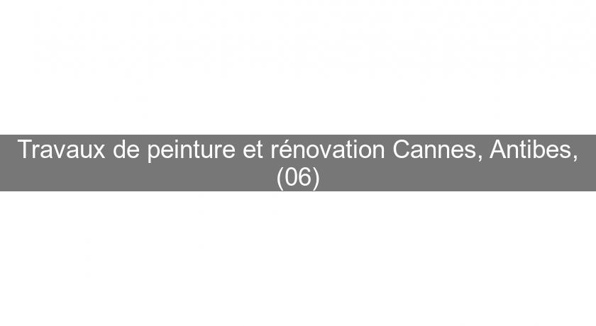 Travaux de peinture et rénovation Cannes, Antibes, (06) Travaux de peinture et rénovation Cannes, Antibes, (06)