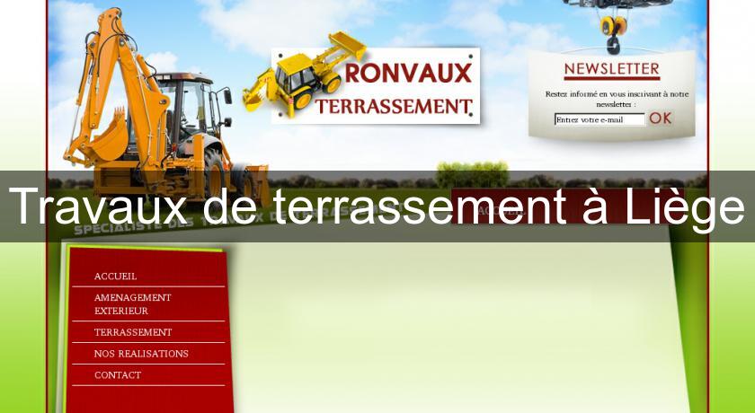 Travaux de terrassement à Liège Travaux de terrassement à Liège