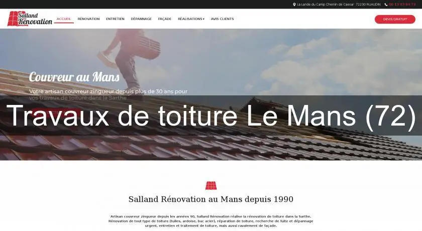 Travaux de toiture Le Mans (72)