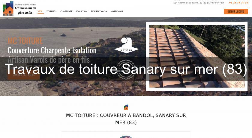 Travaux de toiture Sanary sur mer (83)