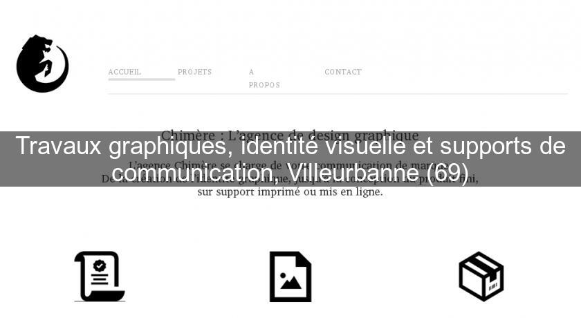 Travaux graphiques, identité visuelle et supports de communication, Villeurbanne (69)