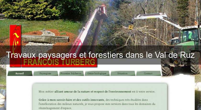 Travaux paysagers et forestiers dans le Val de Ruz