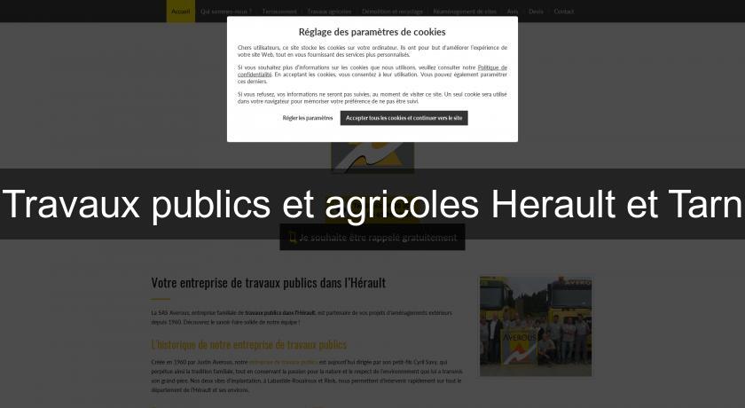 Travaux publics et agricoles Herault et Tarn Travaux publics et agricoles Herault et Tarn