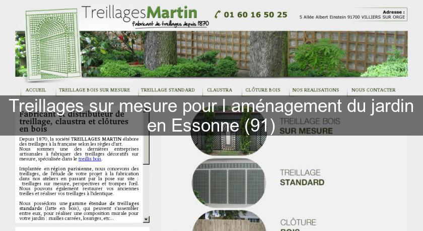Treillages sur mesure pour l'aménagement du jardin en Essonne (91)