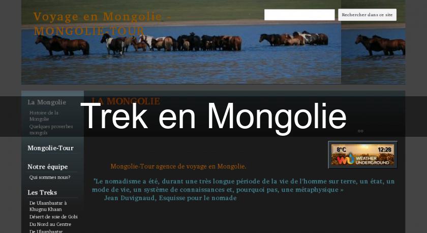 Trek en Mongolie Trek en Mongolie