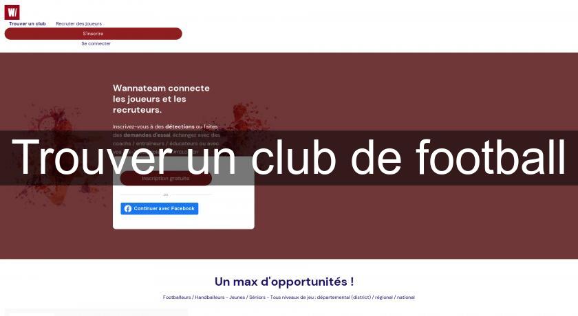 Trouver un club de football