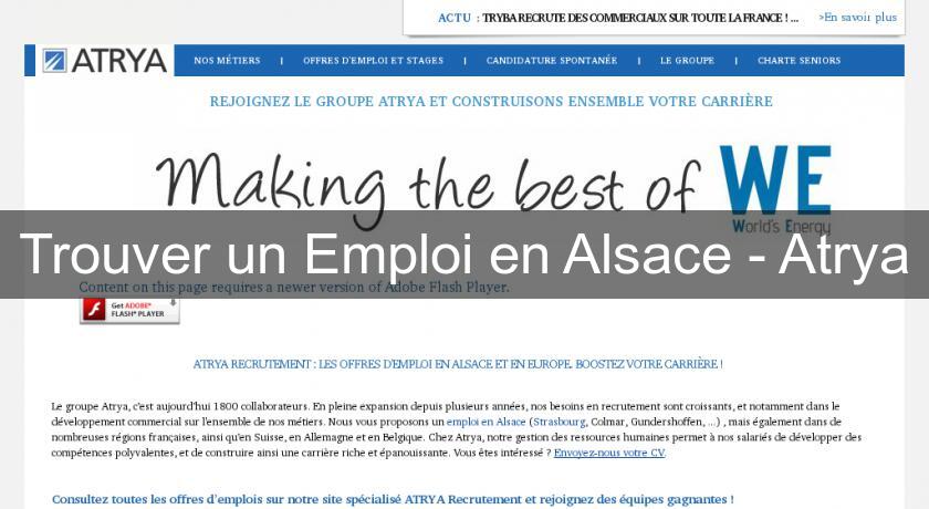 Trouver un Emploi en Alsace - Atrya Trouver un Emploi en Alsace - Atrya