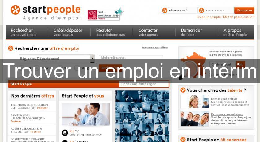 Trouver un emploi en intérim Trouver un emploi en intérim