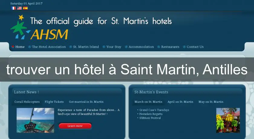 trouver un hôtel à Saint Martin, Antilles