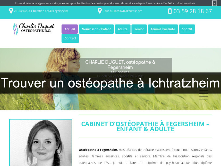 Trouver un ostéopathe à Ichtratzheim Trouver un ostéopathe à Ichtratzheim