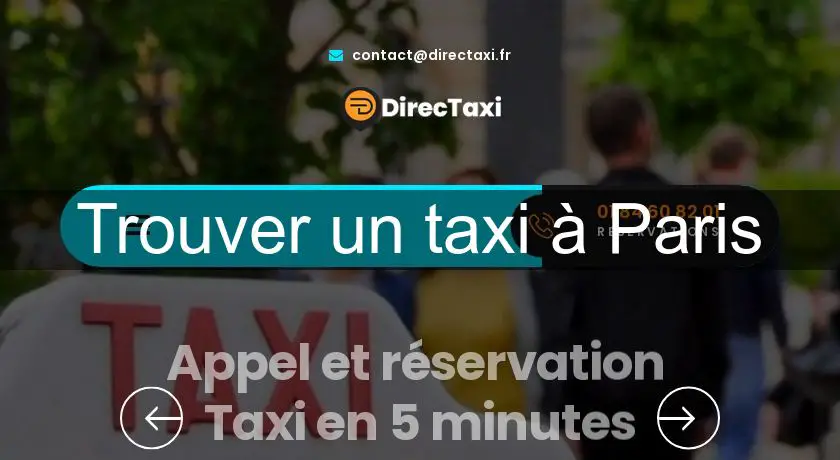 Trouver un taxi à Paris