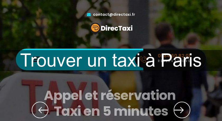 Trouver un taxi à Paris Trouver un taxi à Paris