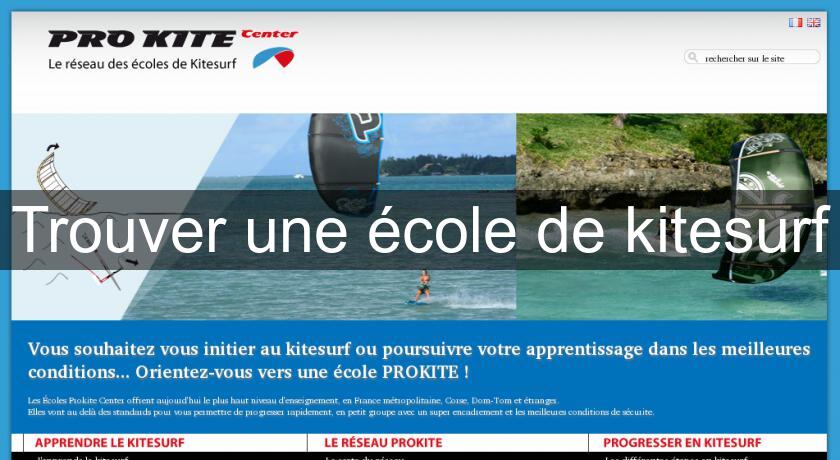 Trouver une école de kitesurf