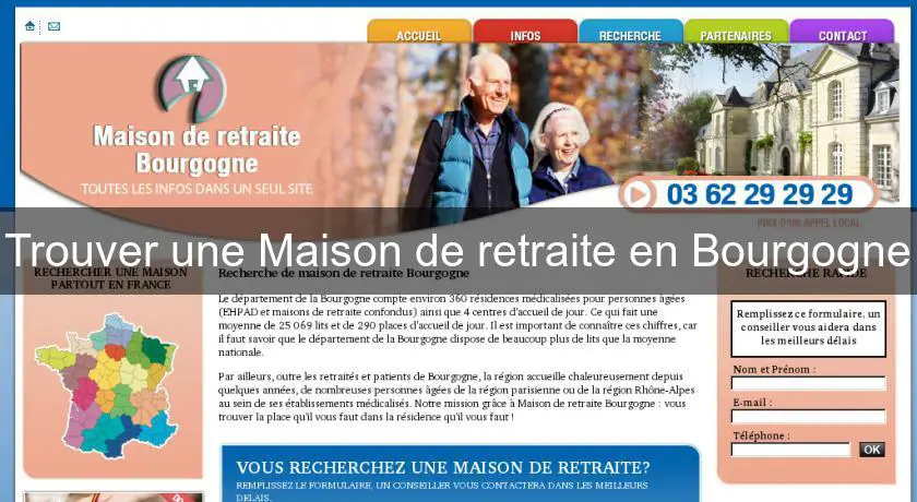 Trouver une Maison de retraite en Bourgogne