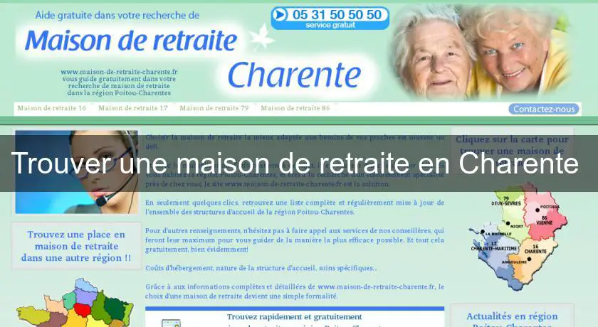 Trouver une maison de retraite en Charente 