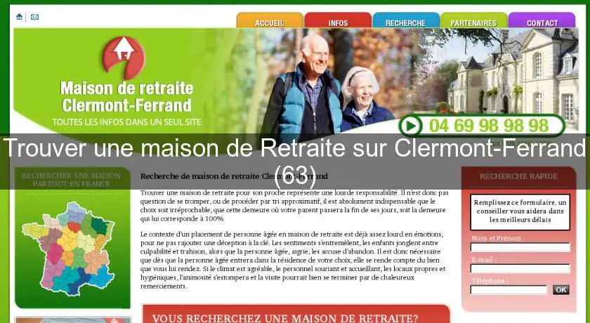 Trouver une maison de Retraite sur Clermont-Ferrand (63)