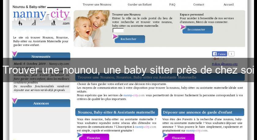 Trouver une nounou, une baby sitter près de chez soi